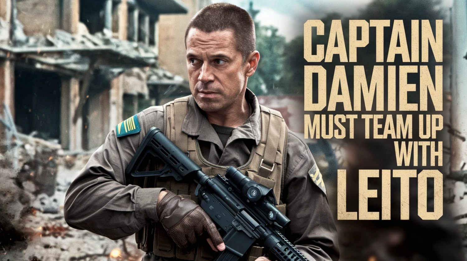 Action movie: Captain Damien must team up with Leito