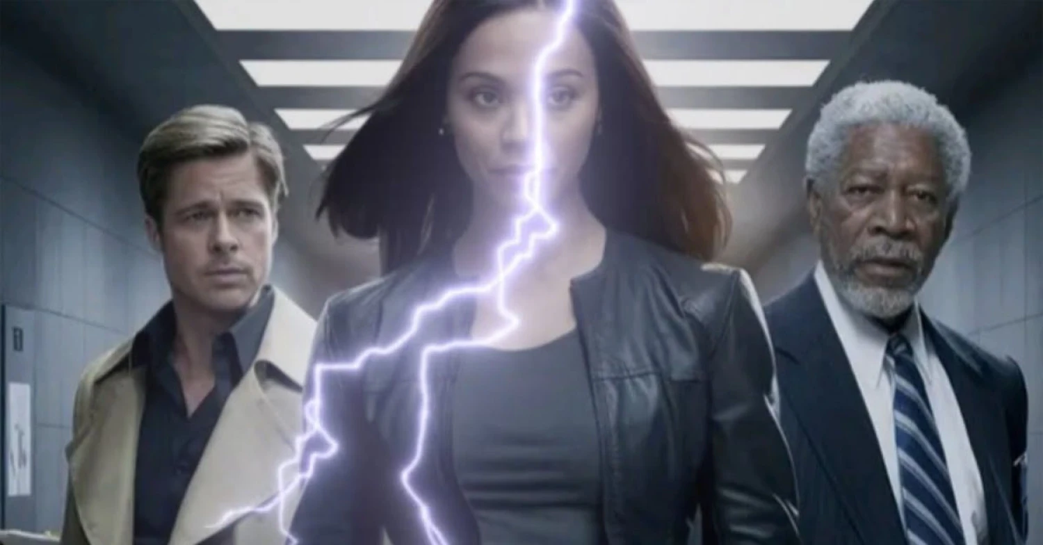 Se7en With Brad Pitt, Morgan Freeman, Zoe Saldana